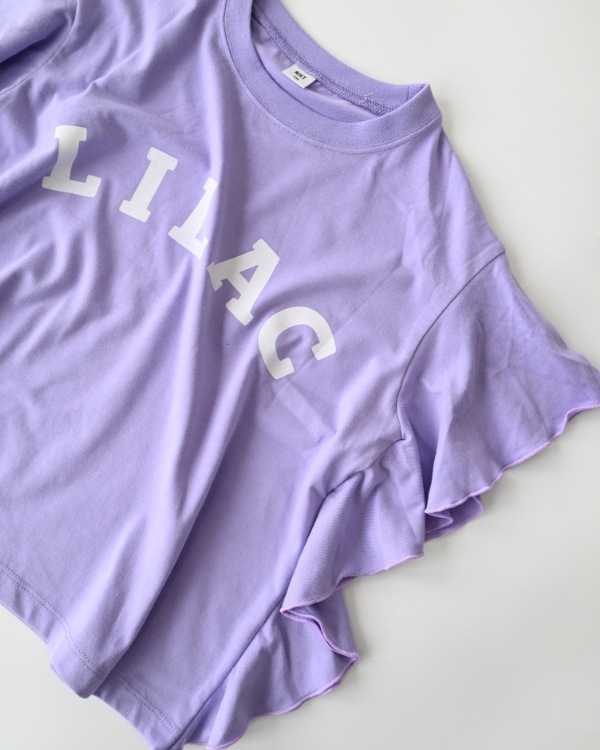 【エヌエイチティー】LILACフレアーTシャツ / ラベンダー