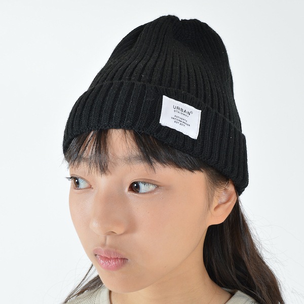 リブニットキャップ