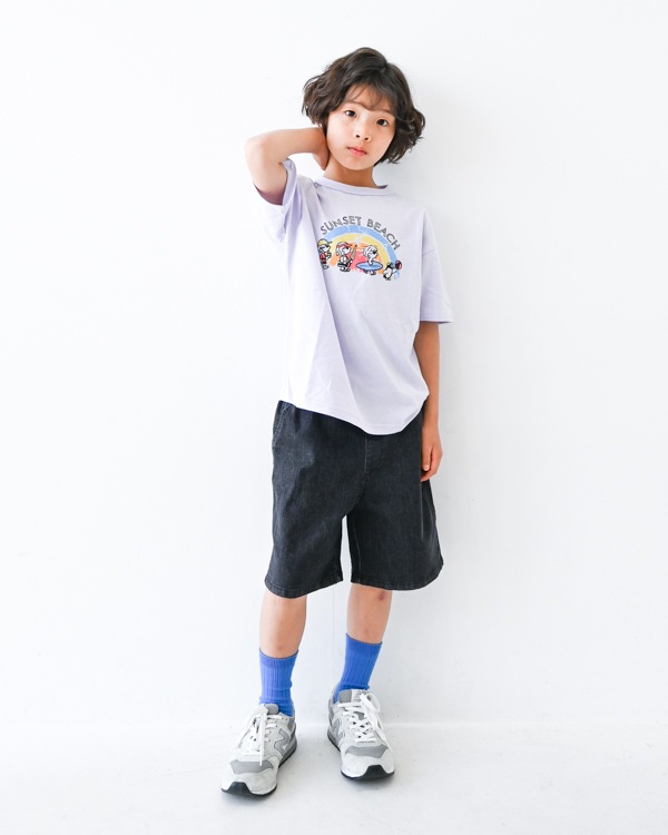 【セカンド】SUNSET BEACH Tシャツ / パープル