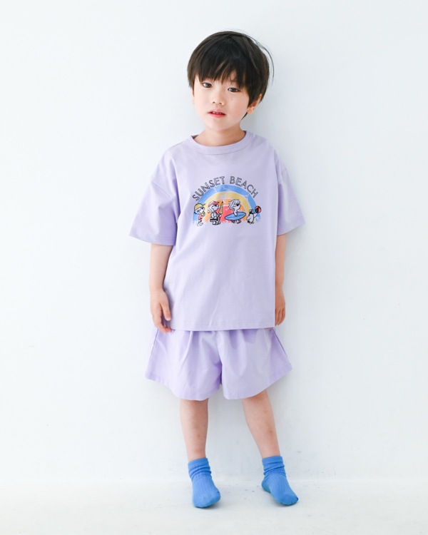 【セカンド】SUNSET BEACH Tシャツ / パープル