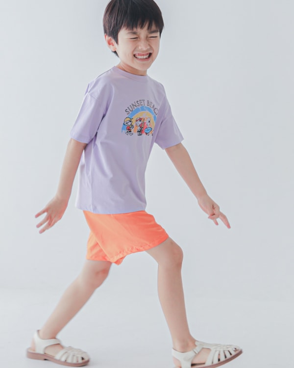 【セカンド】SUNSET BEACH Tシャツ / パープル