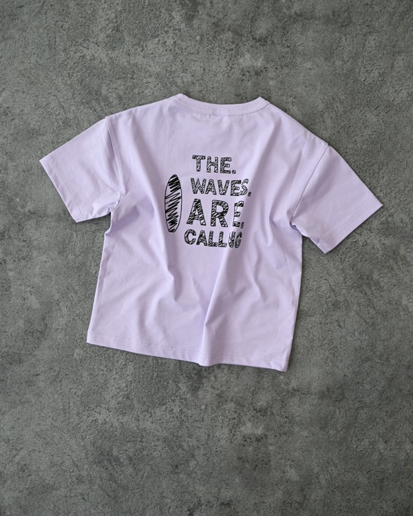 【セカンド】SUNSET BEACH Tシャツ / パープル