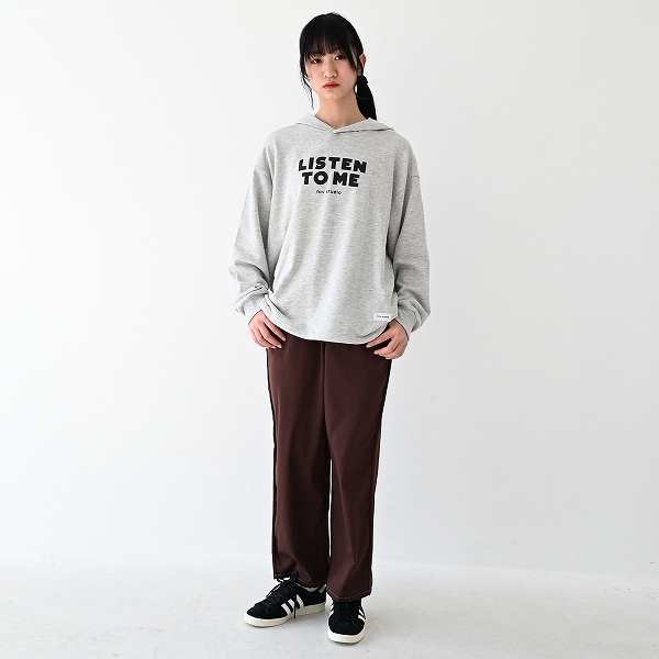 【25FW】LISTEN TO ME パーカー / 杢グレー