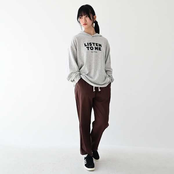 【25FW】LISTEN TO ME パーカー / 杢グレー
