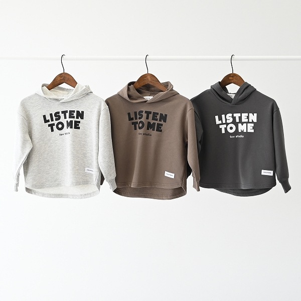 【25FW】LISTEN TO ME パーカー / 杢グレー