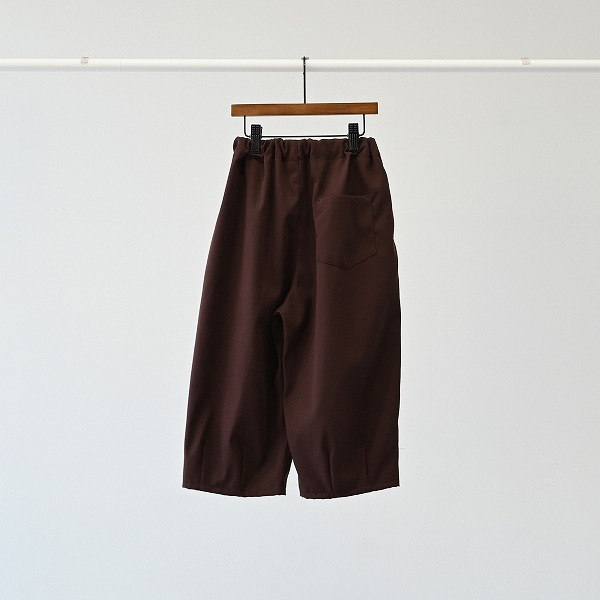 【25FW】タックバレルパンツ / ブラウン