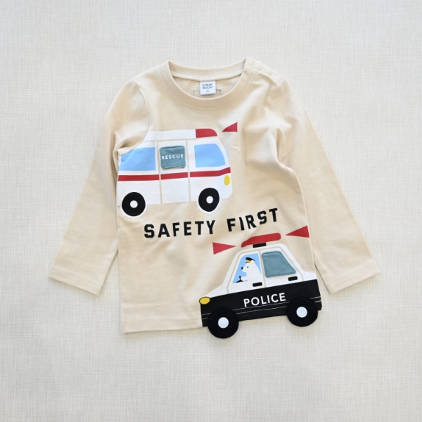 【25FW】働く車 ロングＴシャツ / アイボリー