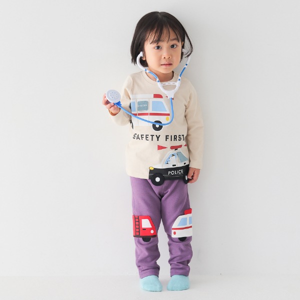【25FW】働く車 ロングＴシャツ / アイボリー
