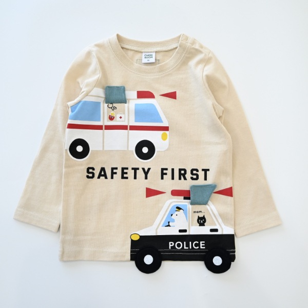 【25FW】働く車 ロングＴシャツ / アイボリー
