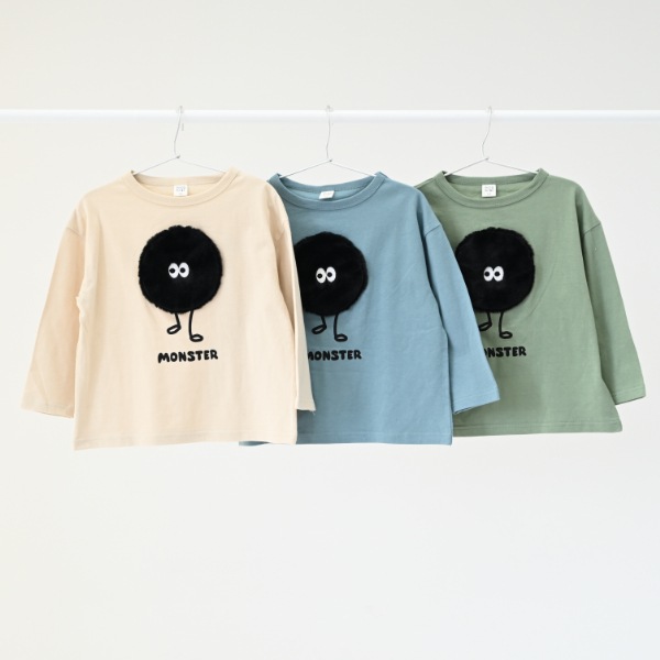 【25FW】モンスター ロングＴシャツ / ブルー
