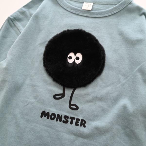 【25FW】モンスター ロングＴシャツ / ブルー