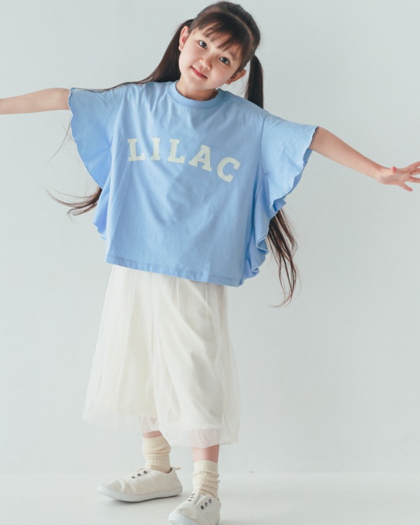 【エヌエイチティー】LILACフレアーTシャツ / サックス