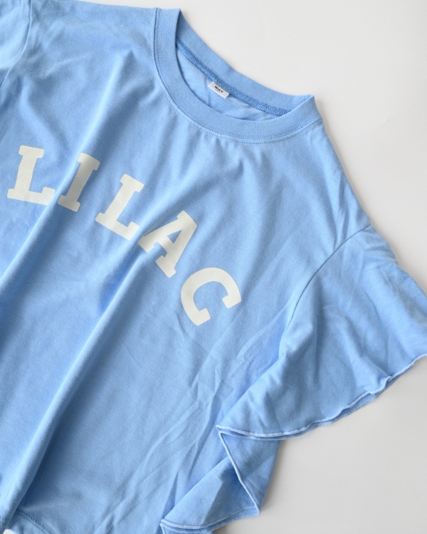 【エヌエイチティー】LILACフレアーTシャツ / サックス