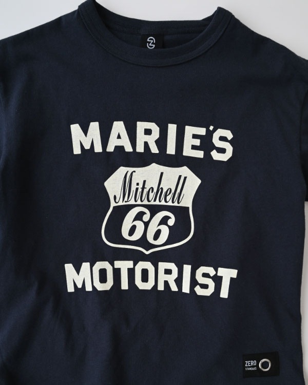 【ゼロスタンダード】MARIE’STシャツ / ネイビー