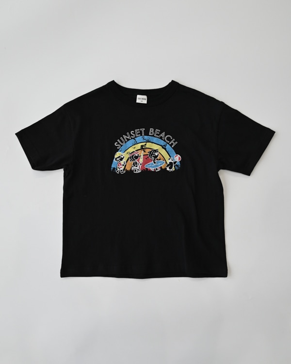 【セカンド】SUNSET BEACH Tシャツ / ブラック
