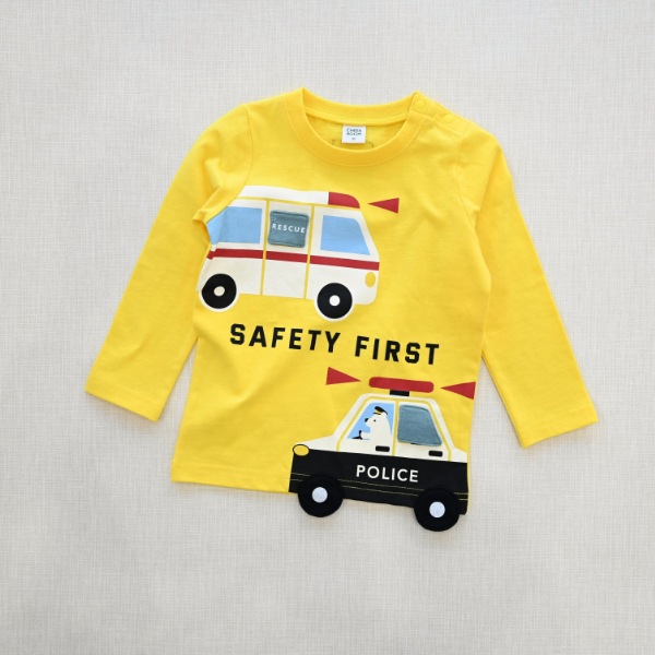 【25FW】働く車 ロングTシャツ / イエロー