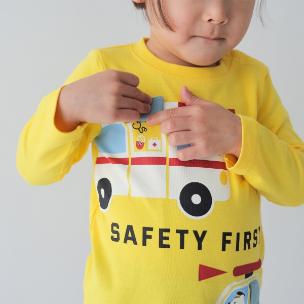 【25FW】働く車 ロングTシャツ / イエロー