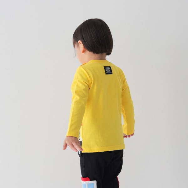 【25FW】働く車 ロングTシャツ / イエロー