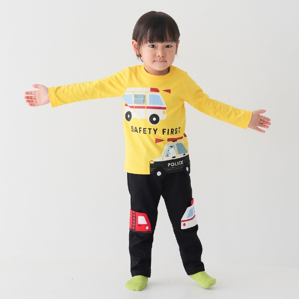 【25FW】働く車 ロングTシャツ / イエロー