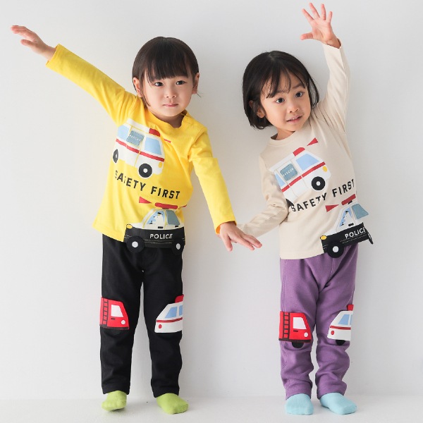 【25FW】働く車 ロングTシャツ / イエロー