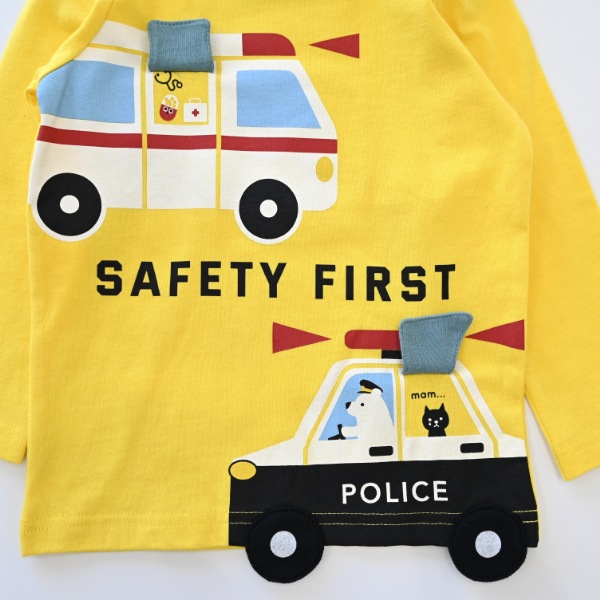 【25FW】働く車 ロングTシャツ / イエロー