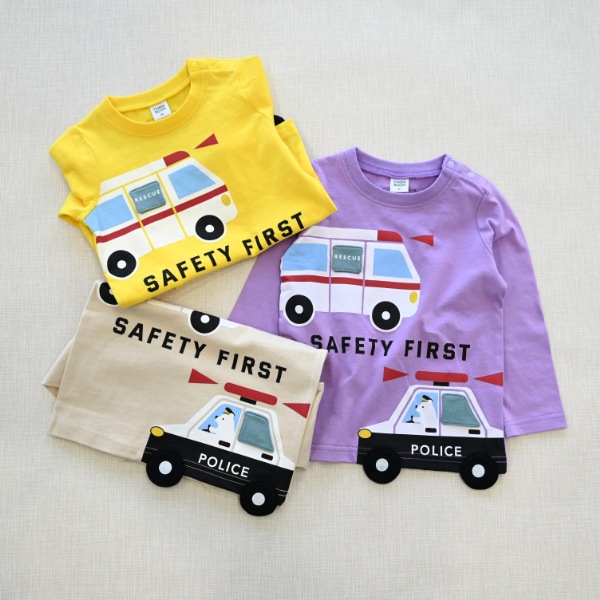 【25FW】働く車 ロングTシャツ / イエロー