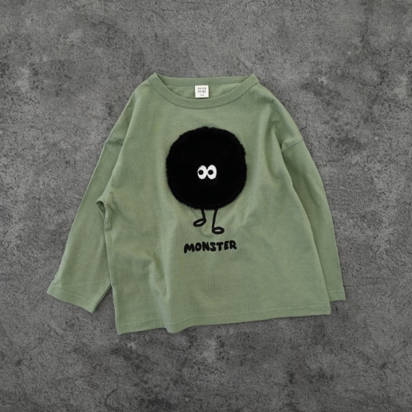 【25FW】モンスター ロングＴシャツ / オリーブ