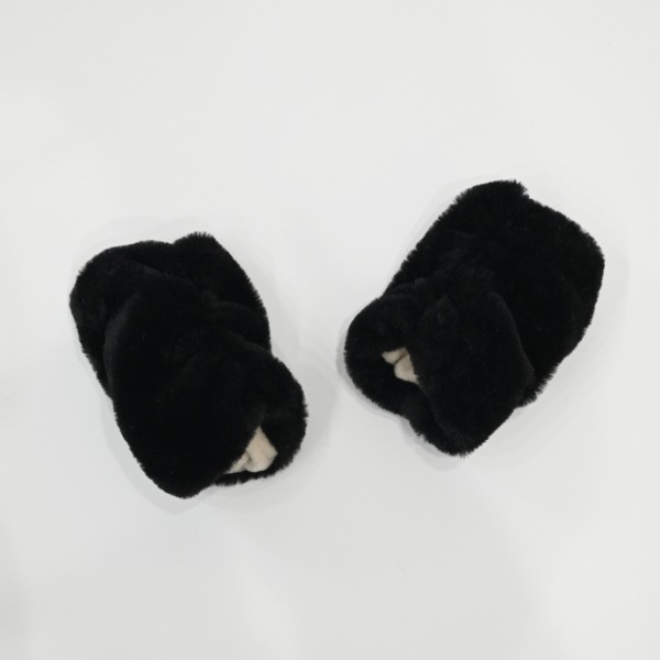 【25FW】ファー アームウォーマー / ブラック