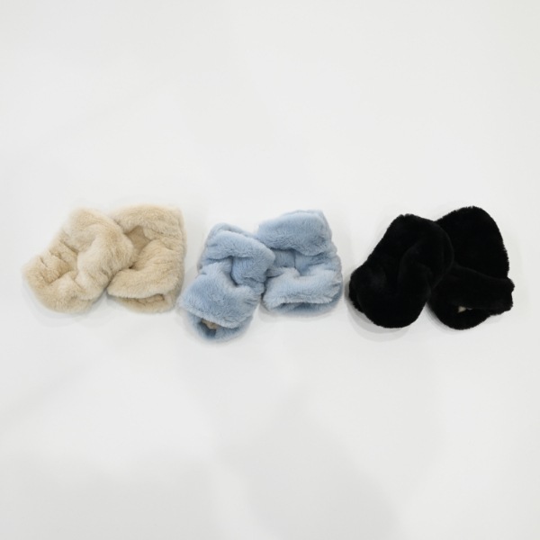 【25FW】ファー アームウォーマー / ブラック