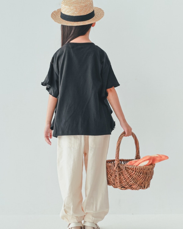 【エヌエイチティー】LILACフレアーTシャツ / ブラック