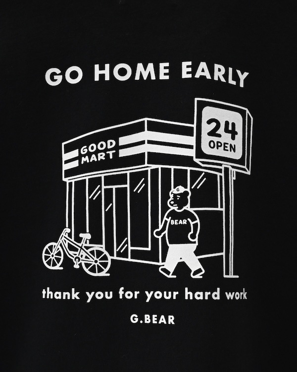 【ジェネレーター】G.BEAR Tシャツ / ブラック