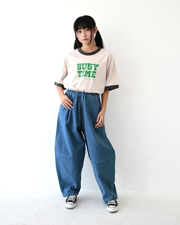 【フォブ】バルーンデニムパンツ / ブルー