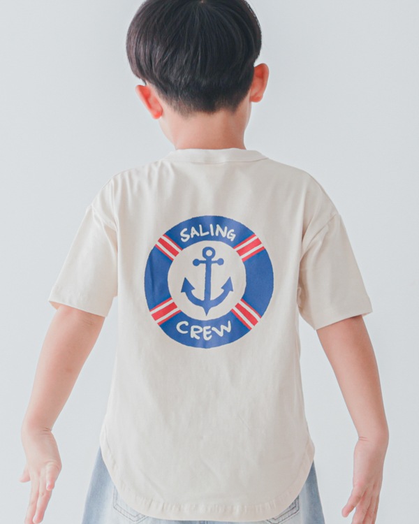 【セカンド】SALING CREW Tシャツ / アイボリー