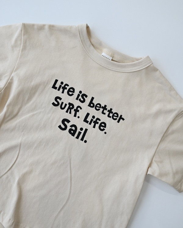 【セカンド】SALING CREW Tシャツ / アイボリー