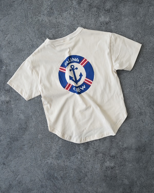 【セカンド】SALING CREW Tシャツ / アイボリー