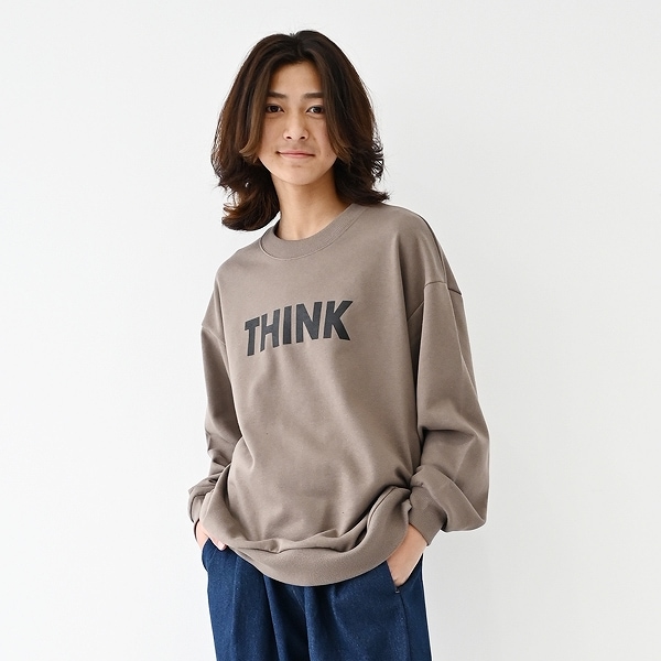 【25FW】THINK トレーナー / アッシュグレー