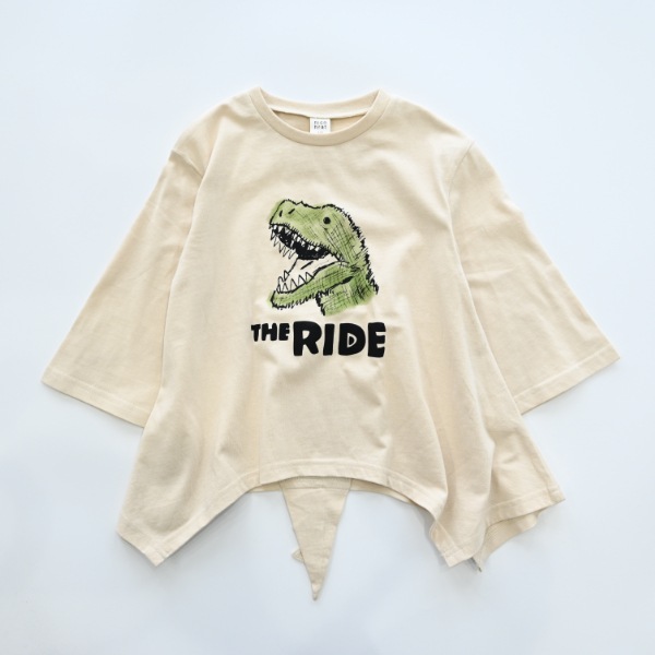 【25FW】恐竜なりきり ロングＴシャツ / アイボリー