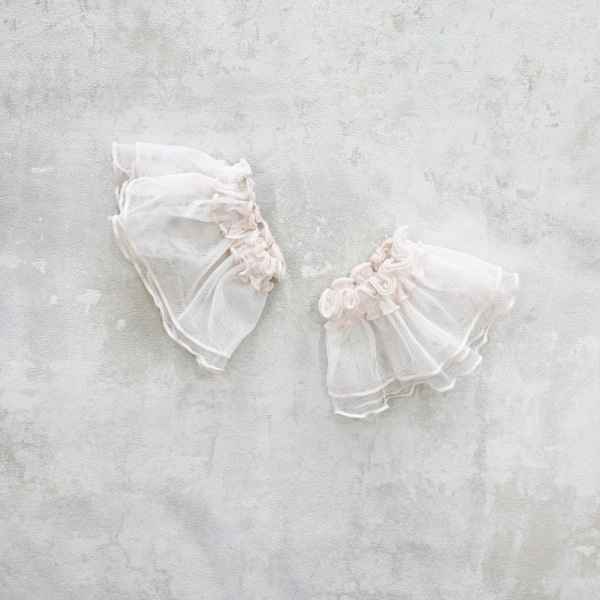 【25FW】チュール 付けフリル / アイボリー