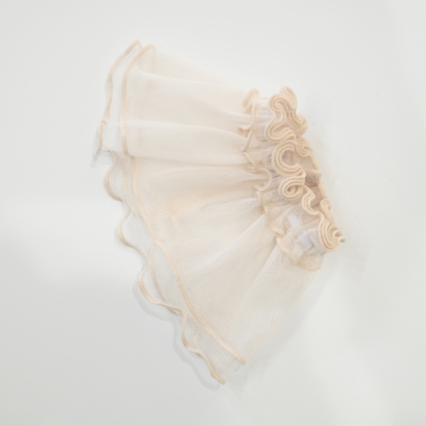 【25FW】チュール 付けフリル / アイボリー