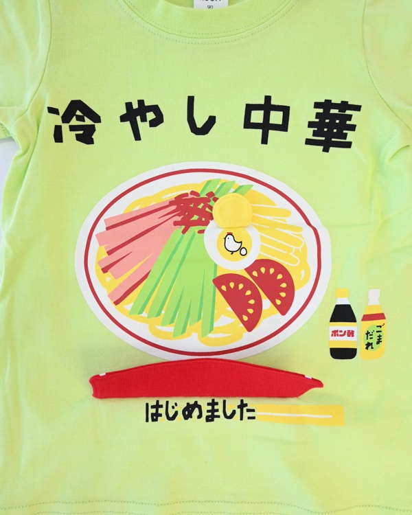 【チークルーム】冷やし中華 Tシャツ / ライトグリーン