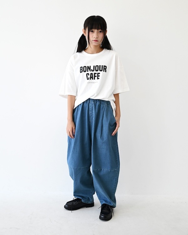 【フォブ】BONJOUR Tシャツ / ホワイト