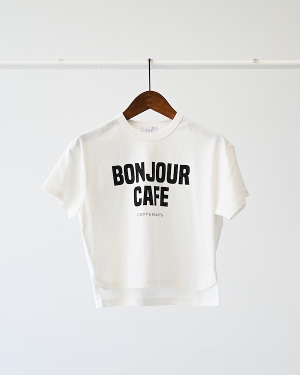【フォブ】BONJOUR Tシャツ / ホワイト