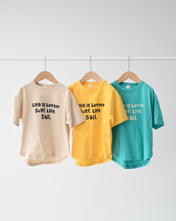 【セカンド】SALING CREW Tシャツ / イエロー