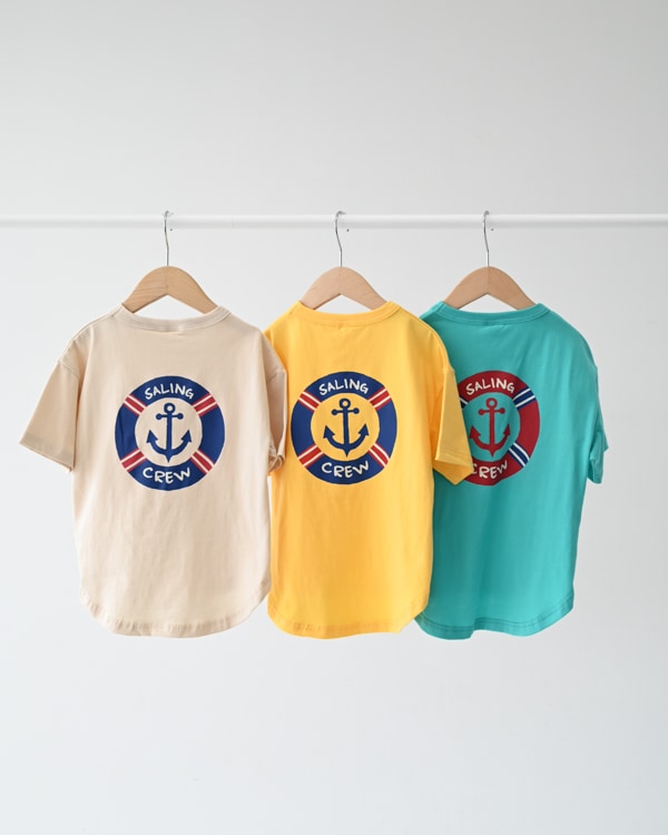 【セカンド】SALING CREW Tシャツ / イエロー