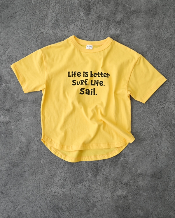 【セカンド】SALING CREW Tシャツ / イエロー