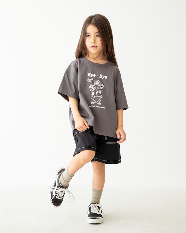 【フォブ】Bye Bye Tシャツ / チャコールグレー  
