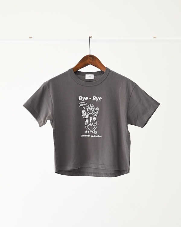 【フォブ】Bye Bye Tシャツ / チャコールグレー  