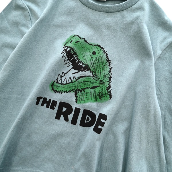 【25FW】恐竜なりきり ロングＴシャツ / ブルー