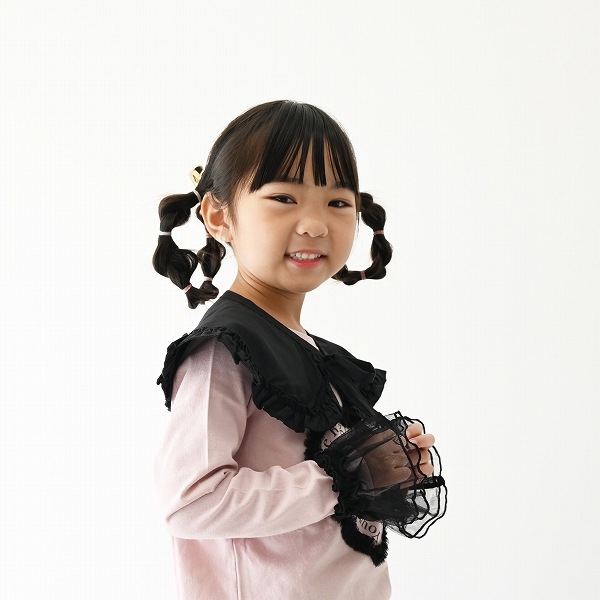 【25FW】チュール付けフリル / ブラック