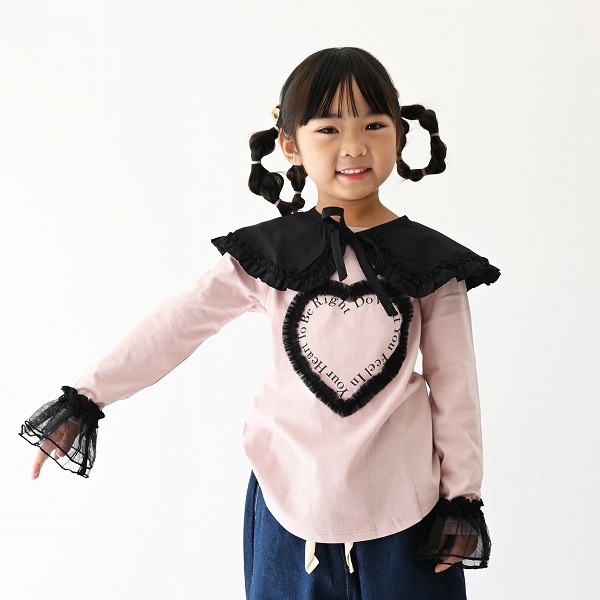 【25FW】チュール付けフリル / ブラック